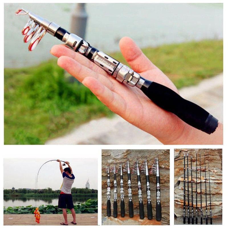 Fishing Rod Casting - Регулируемая телескопическая удочка 1М, практичная усиленная