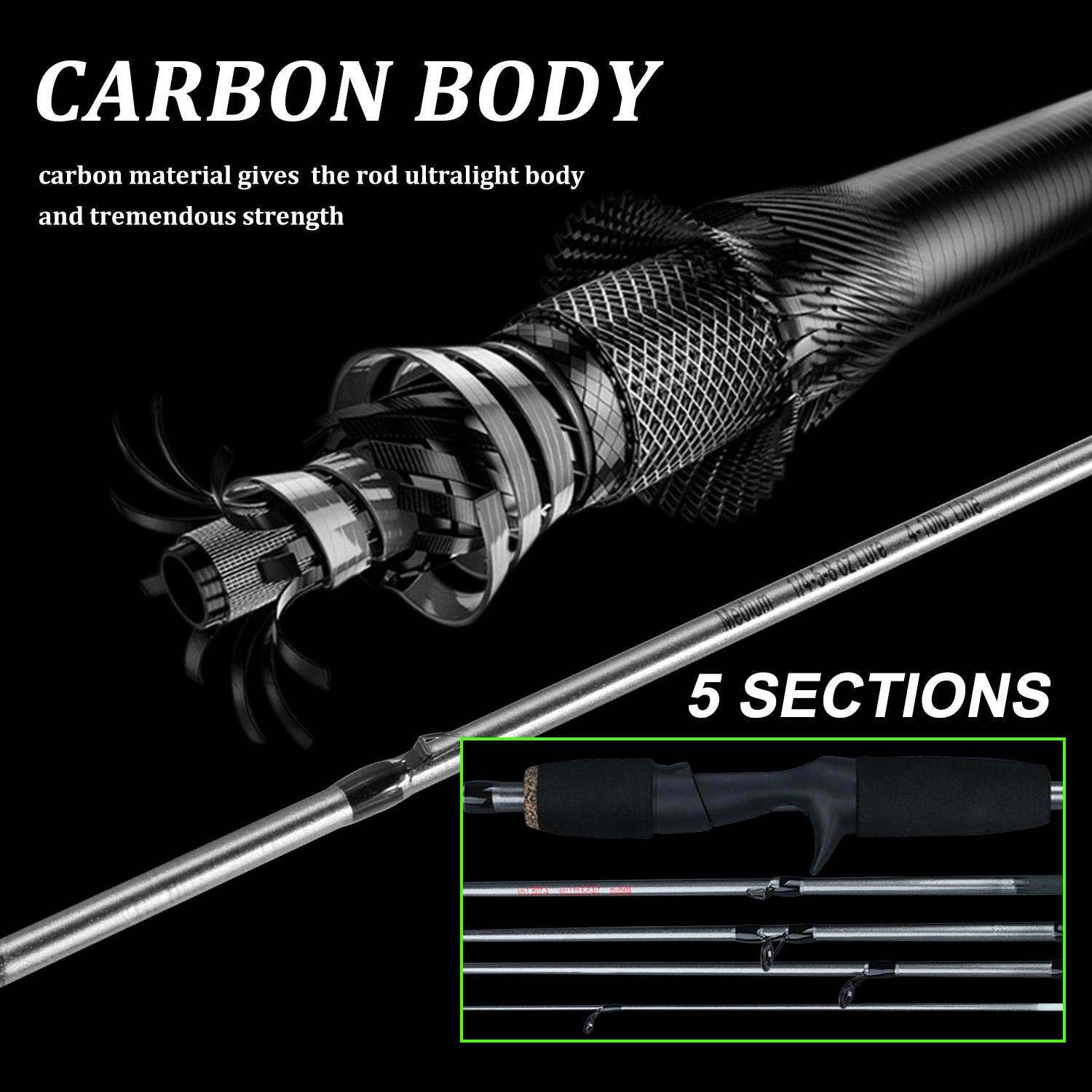 Комбинированная удочка Sougayi – обзор и цена Fishing Rod Carbon Fiber