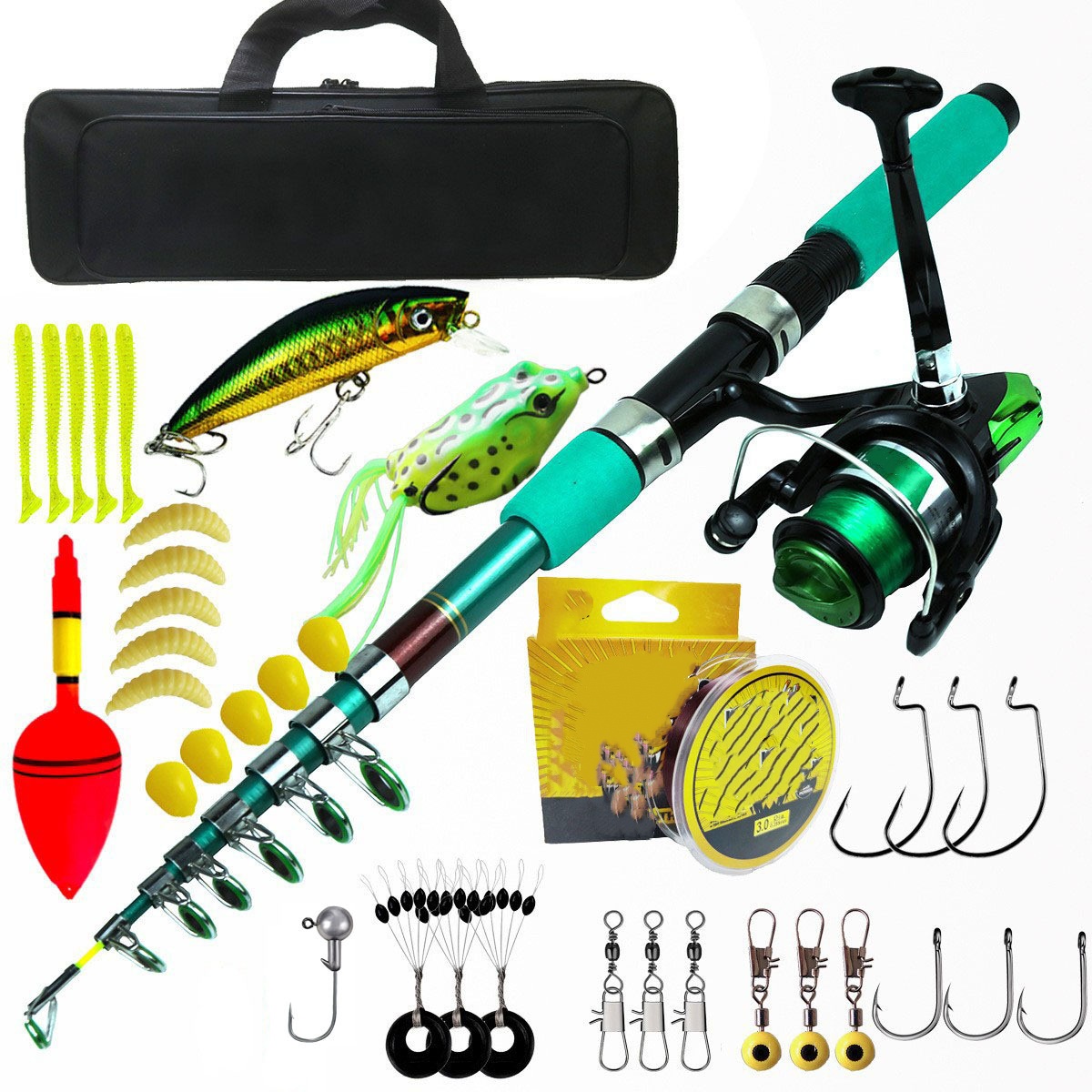 Портативный ультралегкий телес – обзор и цена Fishing Rod Telescopic